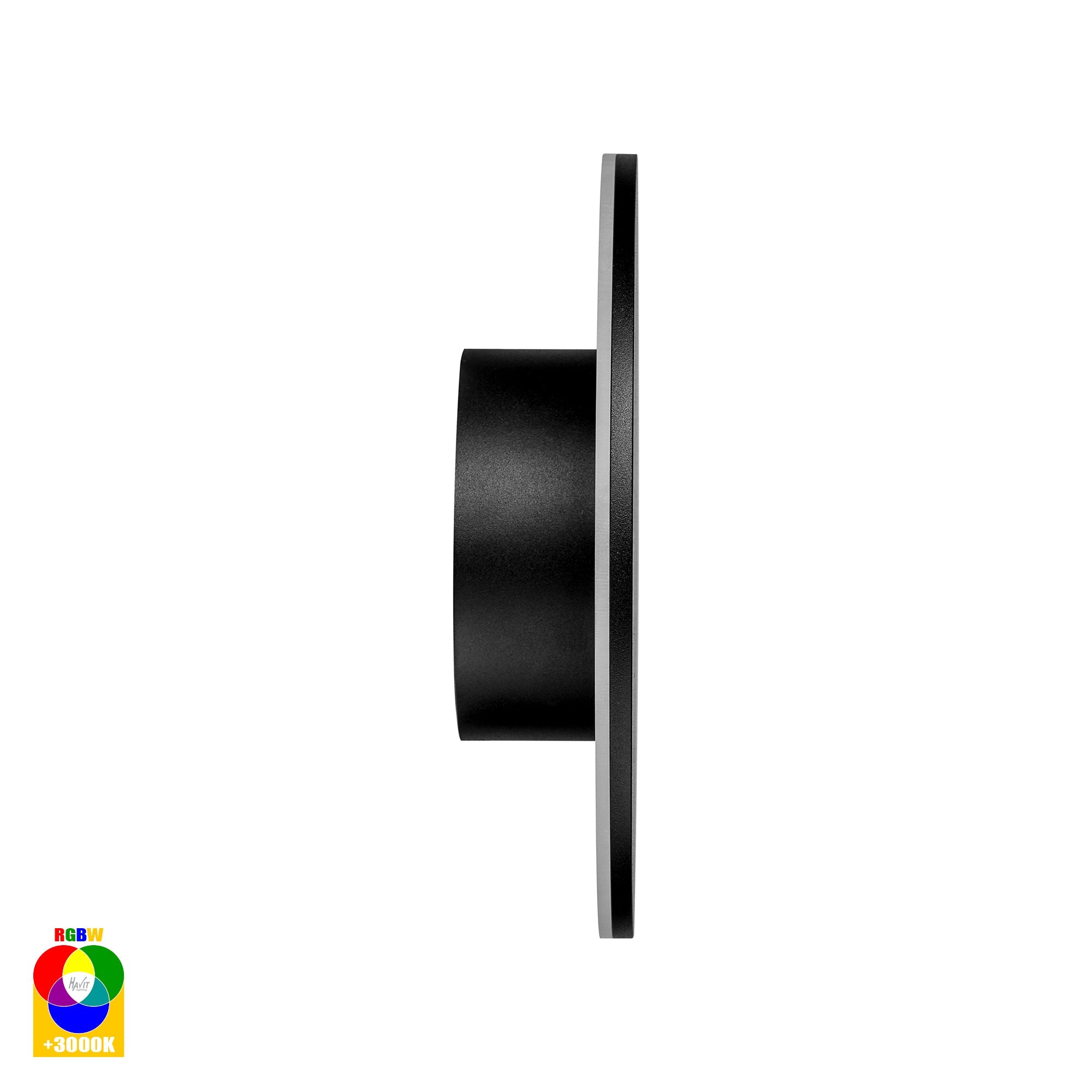 HV3592RGBW-BLK - Halo Black RGBW LED Wall Light