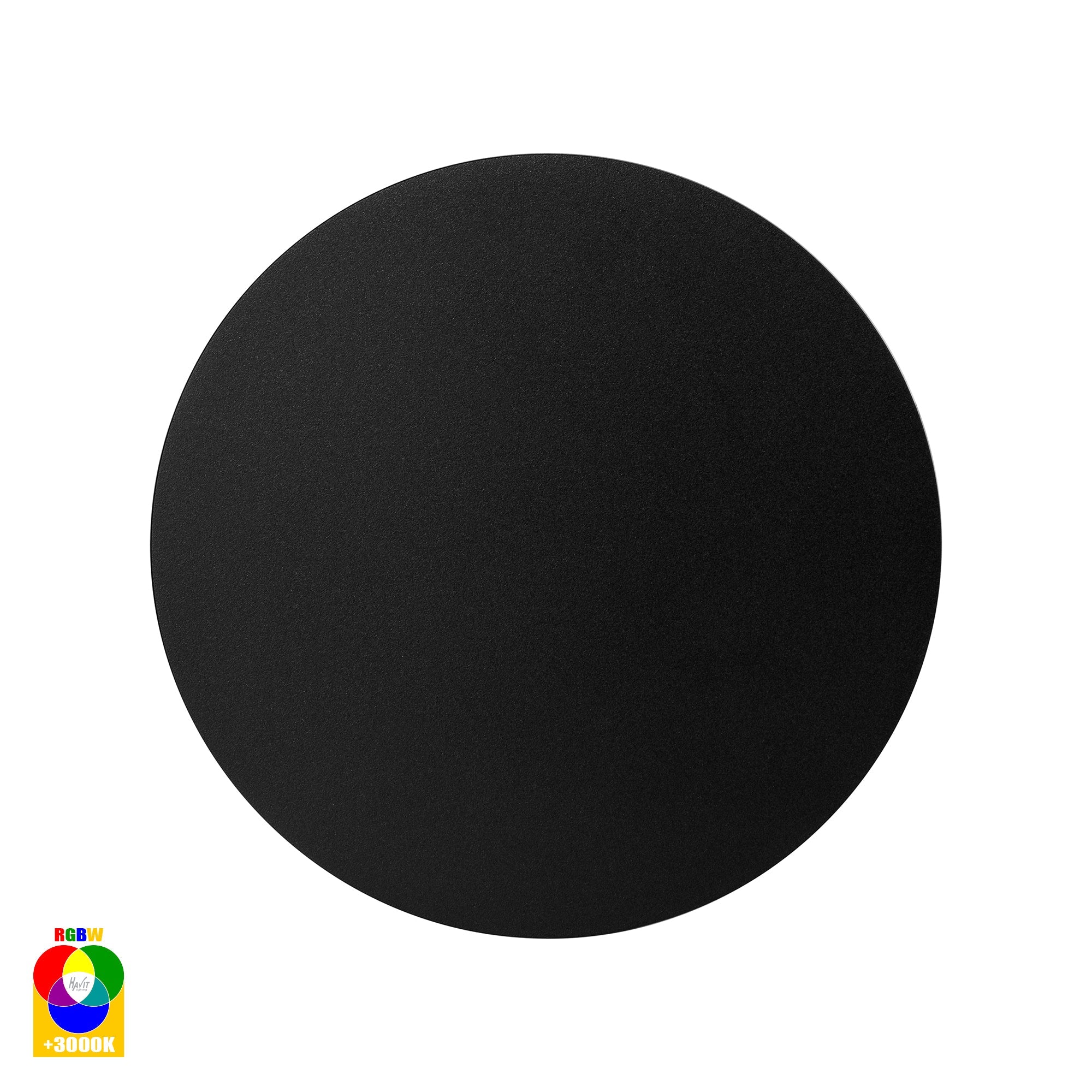 HV3592RGBW-BLK - Halo Black RGBW LED Wall Light