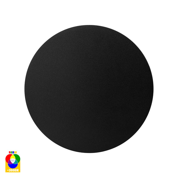 HV3592RGBW-BLK - Halo Black RGBW LED Wall Light