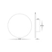 HV3592RGBW-BLK - Halo Black RGBW LED Wall Light