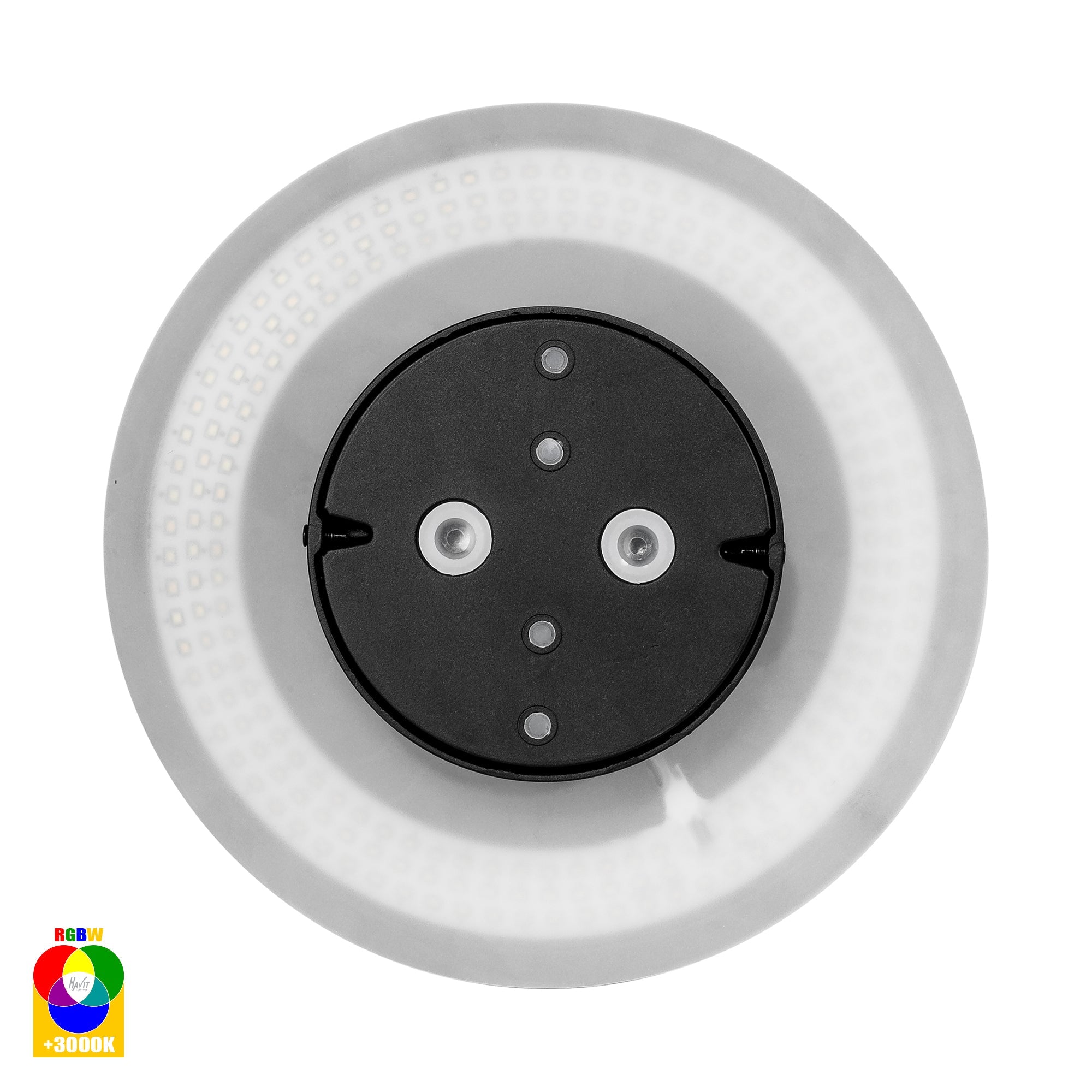 HV3593RGBW-BLK - Halo Black RGBW LED Wall Light