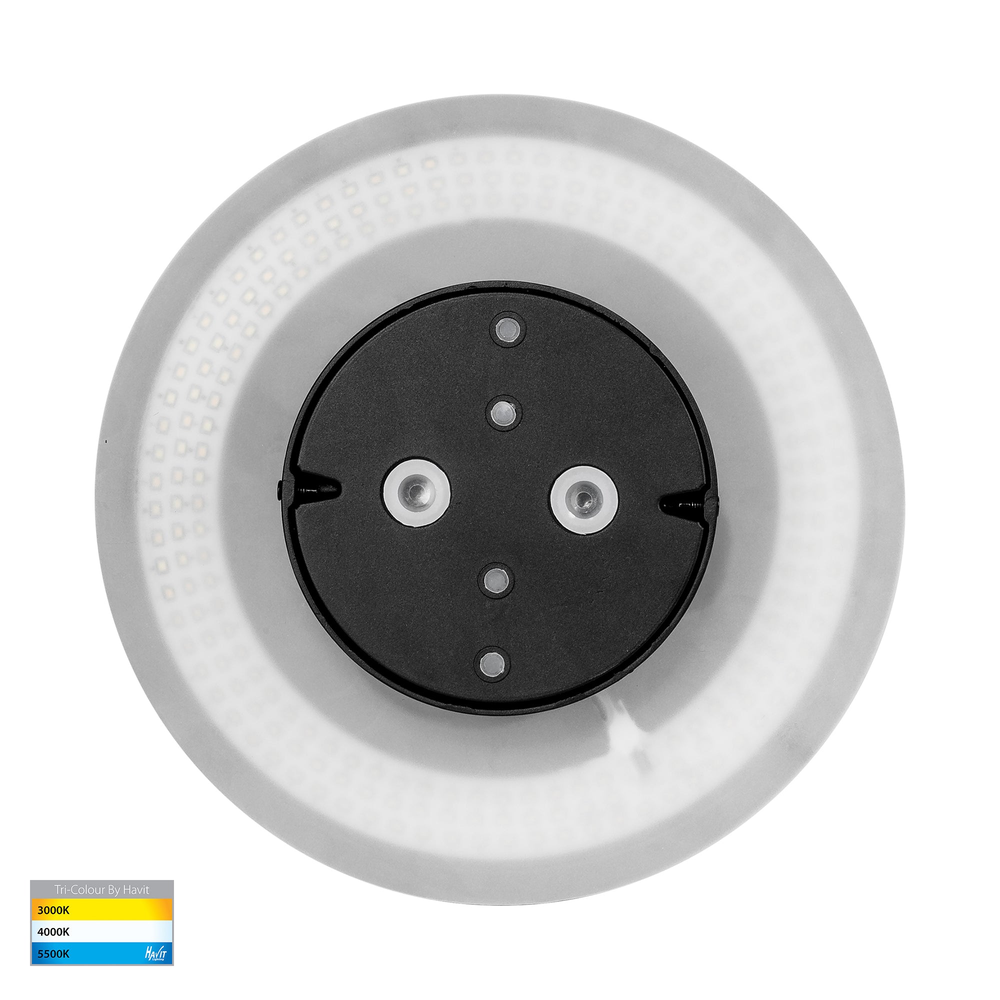 HV3593T-BLK - Halo Black TRI Colour LED Wall Light