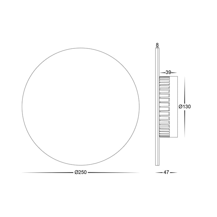 HV3593RGBW-BLK - Halo Black RGBW LED Wall Light
