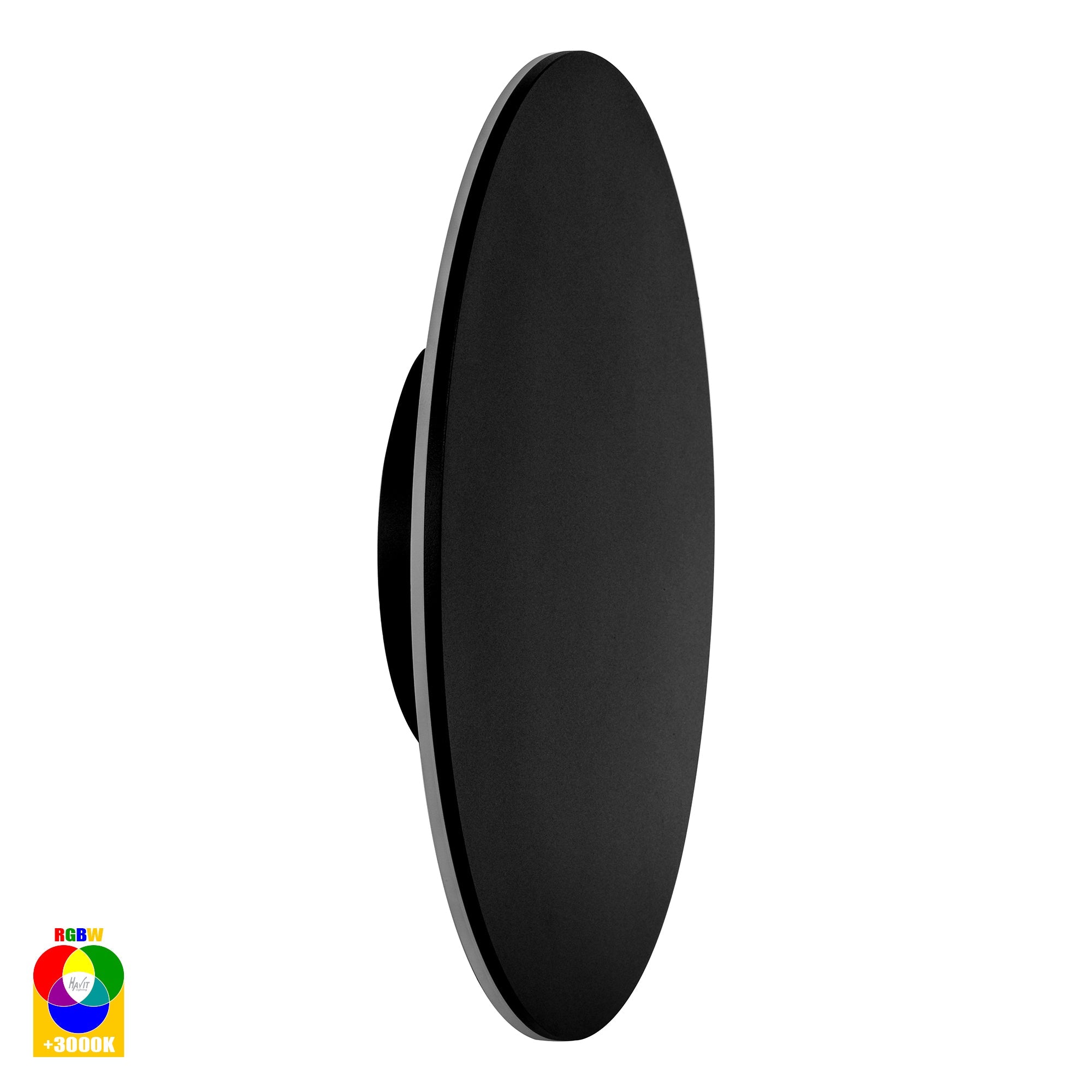 HV3594RGBW-BLK - Halo Black RGBW LED Wall Light
