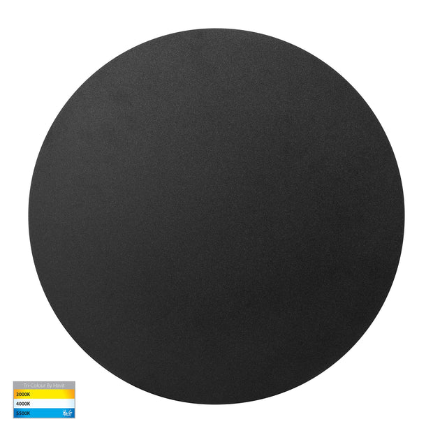 HV3594T-BLK - Halo Black TRI Colour LED Wall Light