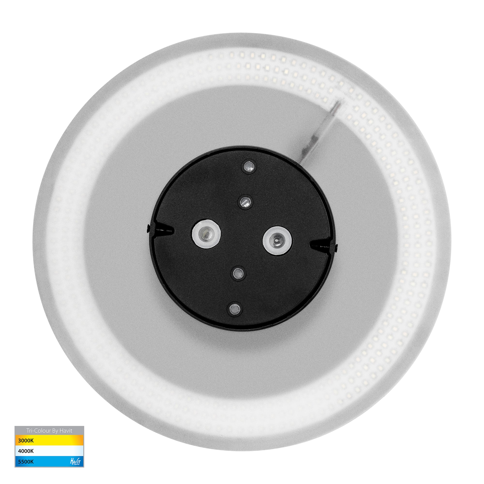 HV3594T-BLK - Halo Black TRI Colour LED Wall Light