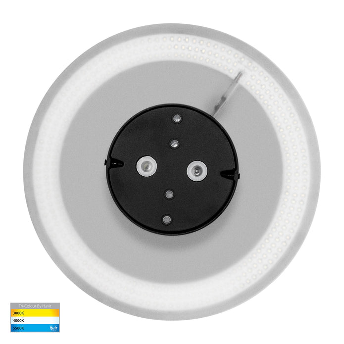 HV3594T-BLK - Halo Black TRI Colour LED Wall Light