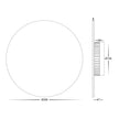 HV3594RGBW-BLK - Halo Black RGBW LED Wall Light