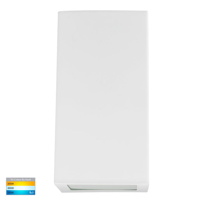 HV3601T-WHT - Taper White TRI Colour LED Wedge Wall Light