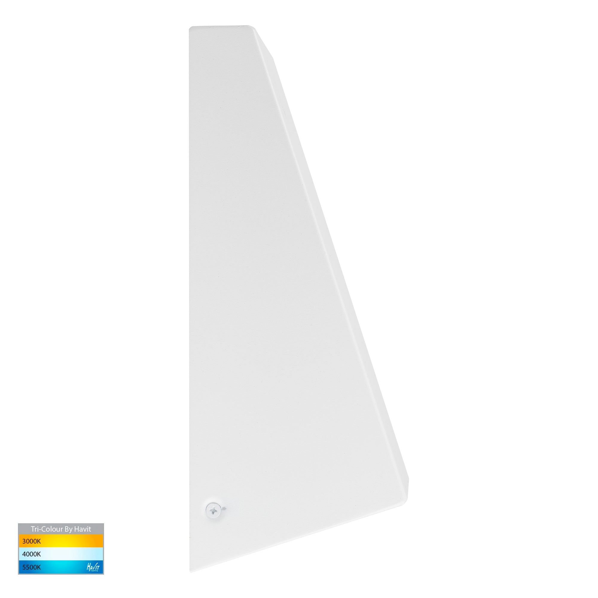 HV3601T-WHT - Taper White TRI Colour LED Wedge Wall Light
