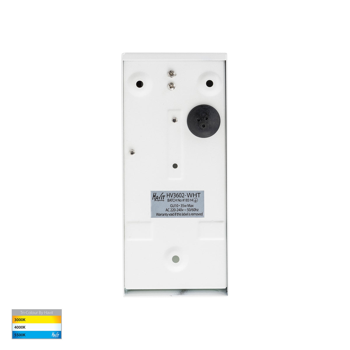 HV3602T-WHT- HV3605T-WHT -Taper White TRI Colour LED Wedge Wall Light