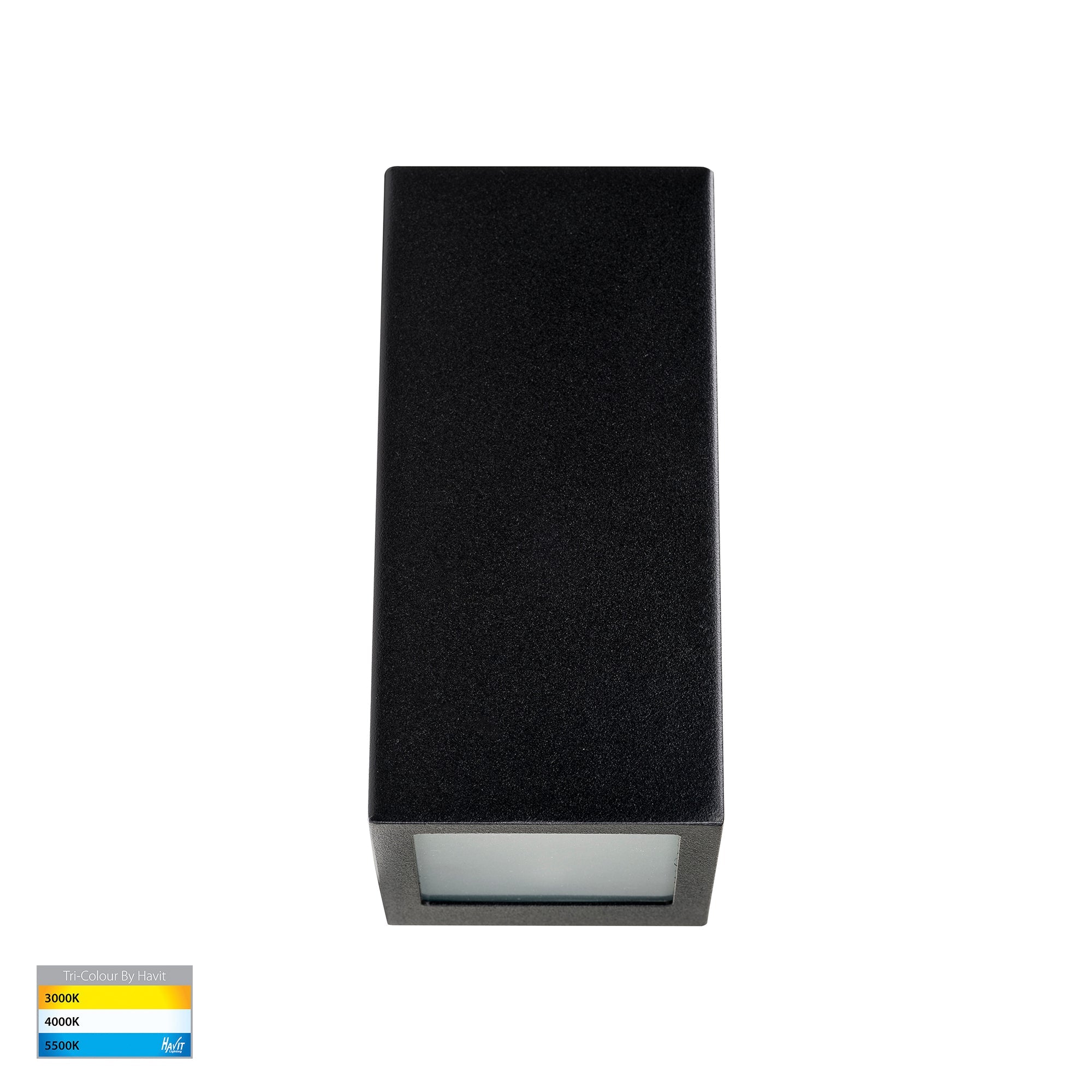 HV3602T-BLK - HV3605T-BLK -Taper Black TRI Colour LED Wedge Wall Light