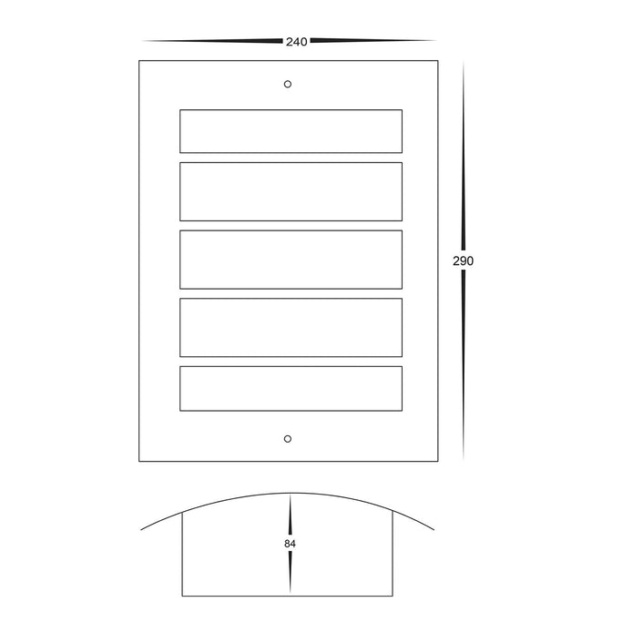 HV36042T - Mask 316 Stainless Steel LED Wall Light