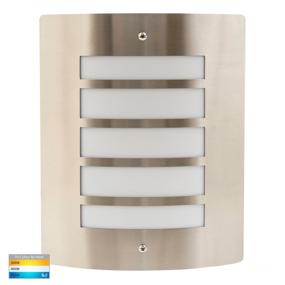 Mask 316 Stainless Steel 10w Tri-Colour LED Wall Light - HV36042T