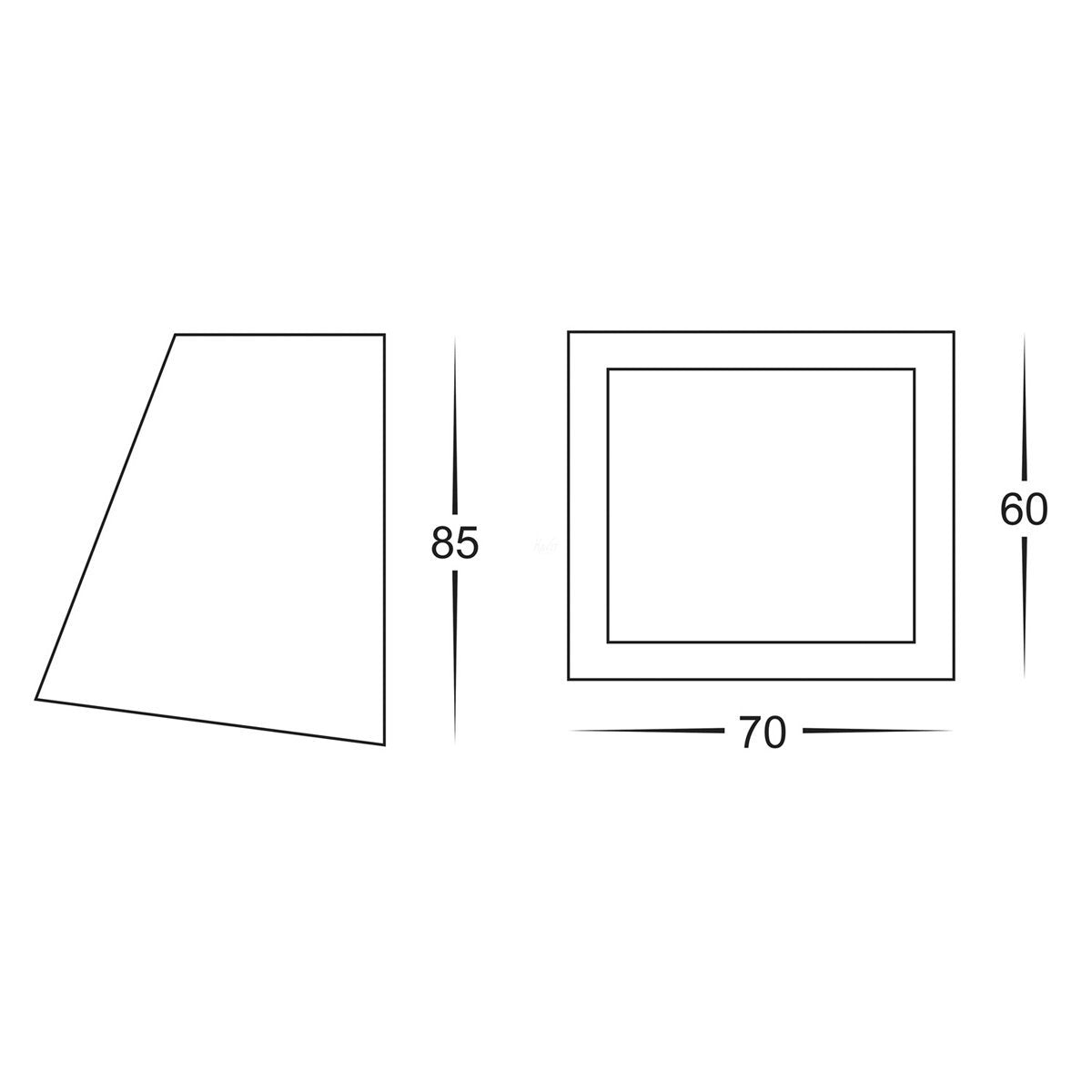 HL3608-WHT Dimensions