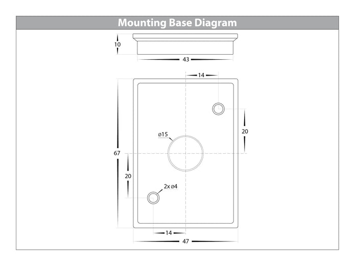 HV3625S-ALUWHT- Aries Aluminium White Fixed Down LED Wall Light