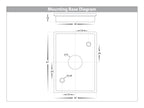 HV3625S-ALUWHT- Aries Aluminium White Fixed Down LED Wall Light