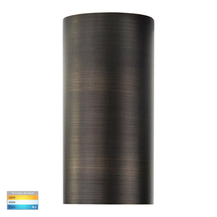 HV3625T-AB - Aries Antique Brass LED Fixed Down Wall Light