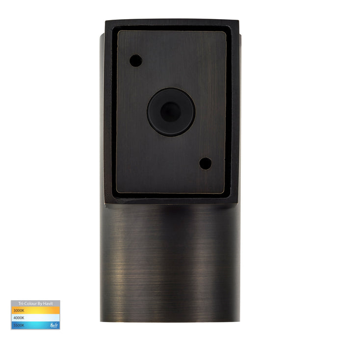 HV3625T-AB - Aries Antique Brass LED Fixed Down Wall Light