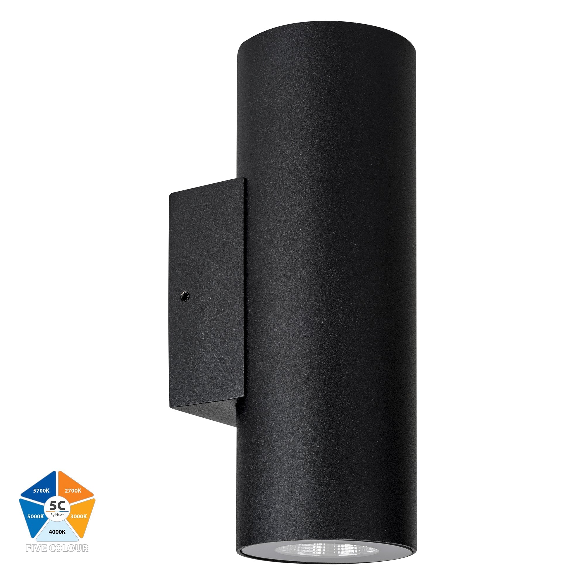 HV3626S-ALUBLK- Aries Aluminium Black Up & Down LED Wall Light