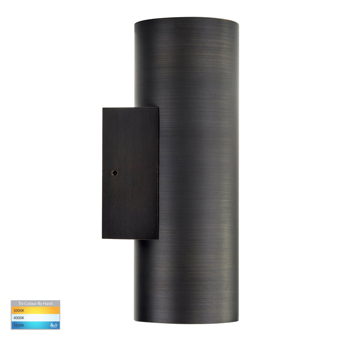 HV3626T-AB - Aries Antique Brass LED Up & Down Wall Light
