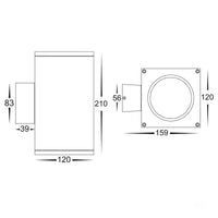 Thumbnail for HV3629T-BLK-SQ Dimensions