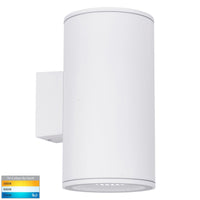 Thumbnail for Porter 2 x 15w Tri-Color LED White Large Up and Down Wall Light
