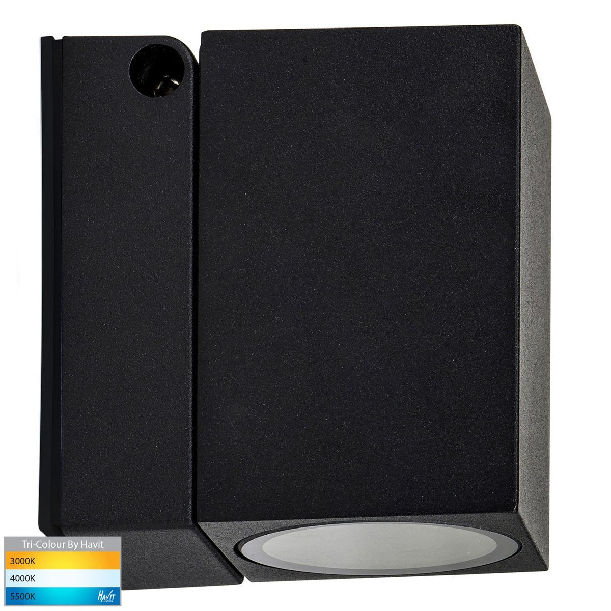 Accord GU10 Black Square Single Adjustable Wall Light