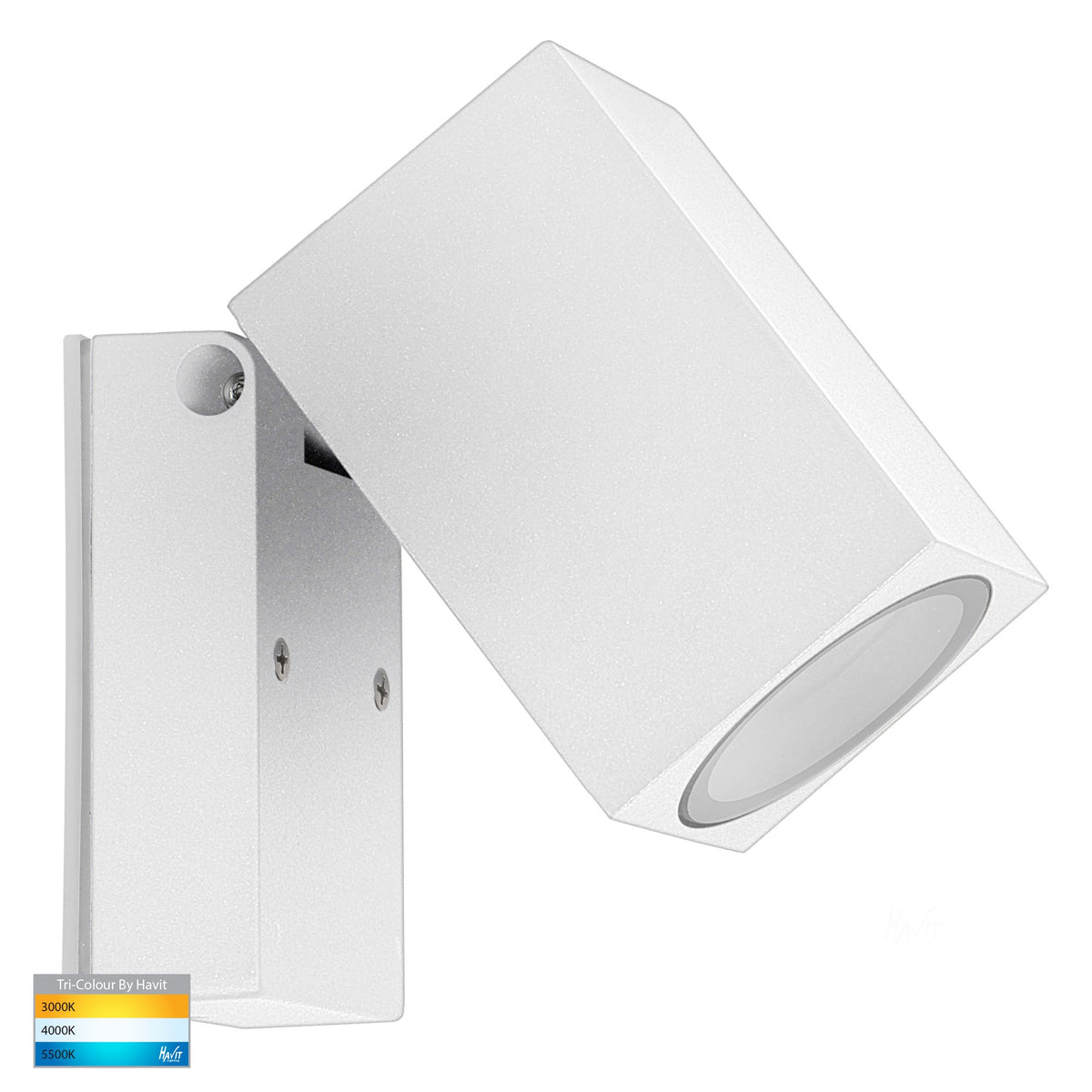 HV3630T-WHT - Accord White TRI Colour Single Adjustable Spot Light