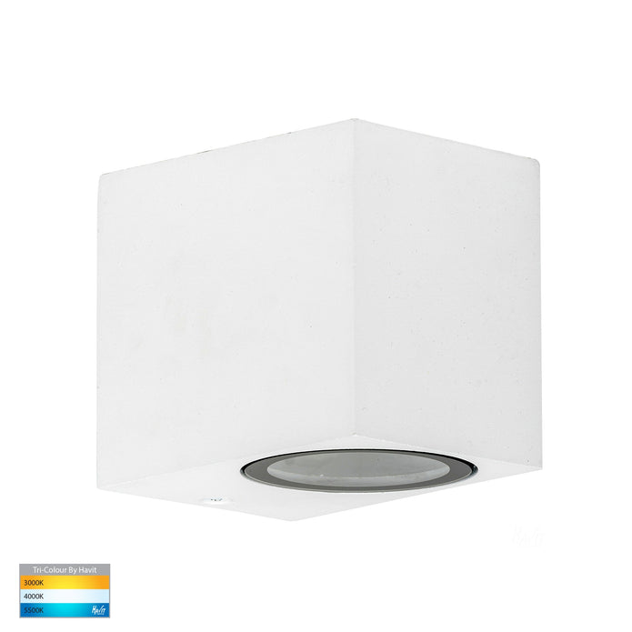 HV3631T-WHT - Accord White TRI Colour Fixed Down LED Wall Light