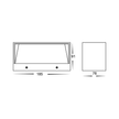 HV3637T-BLK - Nikki Black Up & Down LED Wall Light
