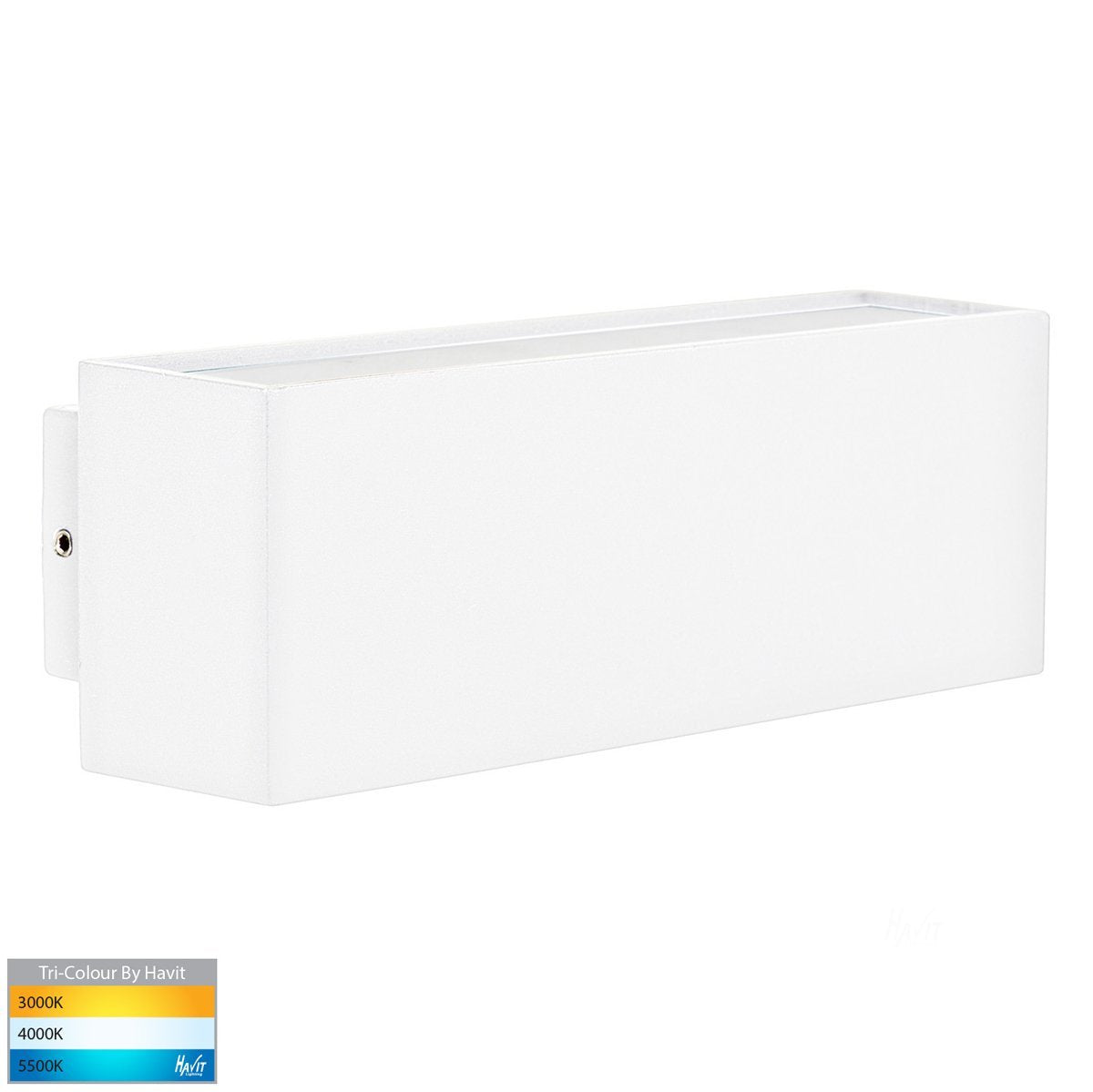 Blokk 2 x 4.5w Tri-Color LED White Up and Down Wall Light