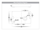 HV3646T-WHT - Essil White Up & Down LED Wall Light