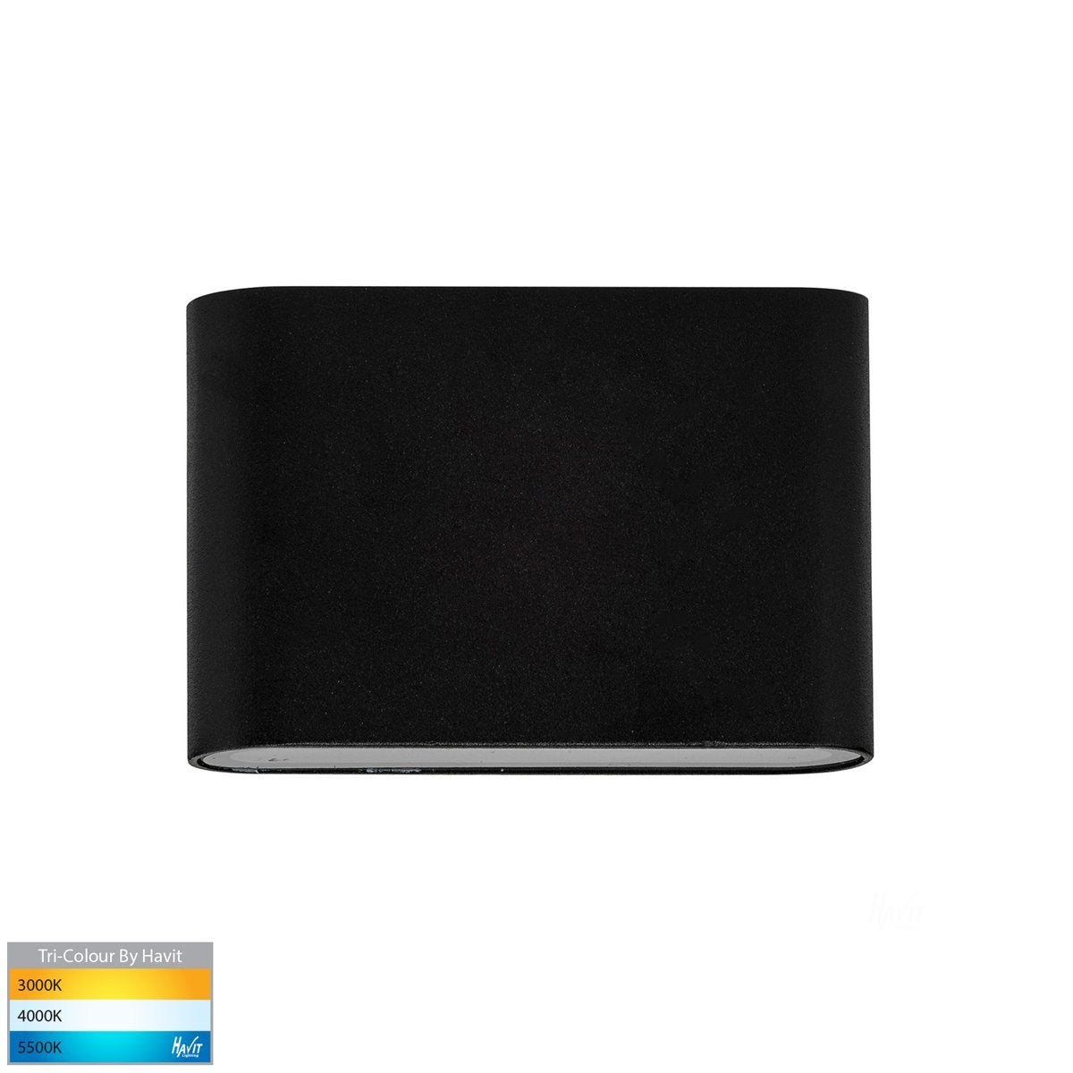 Lisse 12v DC 4w Tri-Color LED Black Fixed Down Wall Light