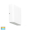 HV3642T-WHT - Lisse White Up & Down TRI Colour LED Wall Light