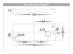 HV3648T-BLK - Essil Black Up & Down LED Wall Light