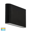 HV3644T-BLK - Lisse Black Up & Down TRI Colour LED Wall Light