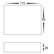 HV3646T-WHT - Essil White Up & Down LED Wall Light