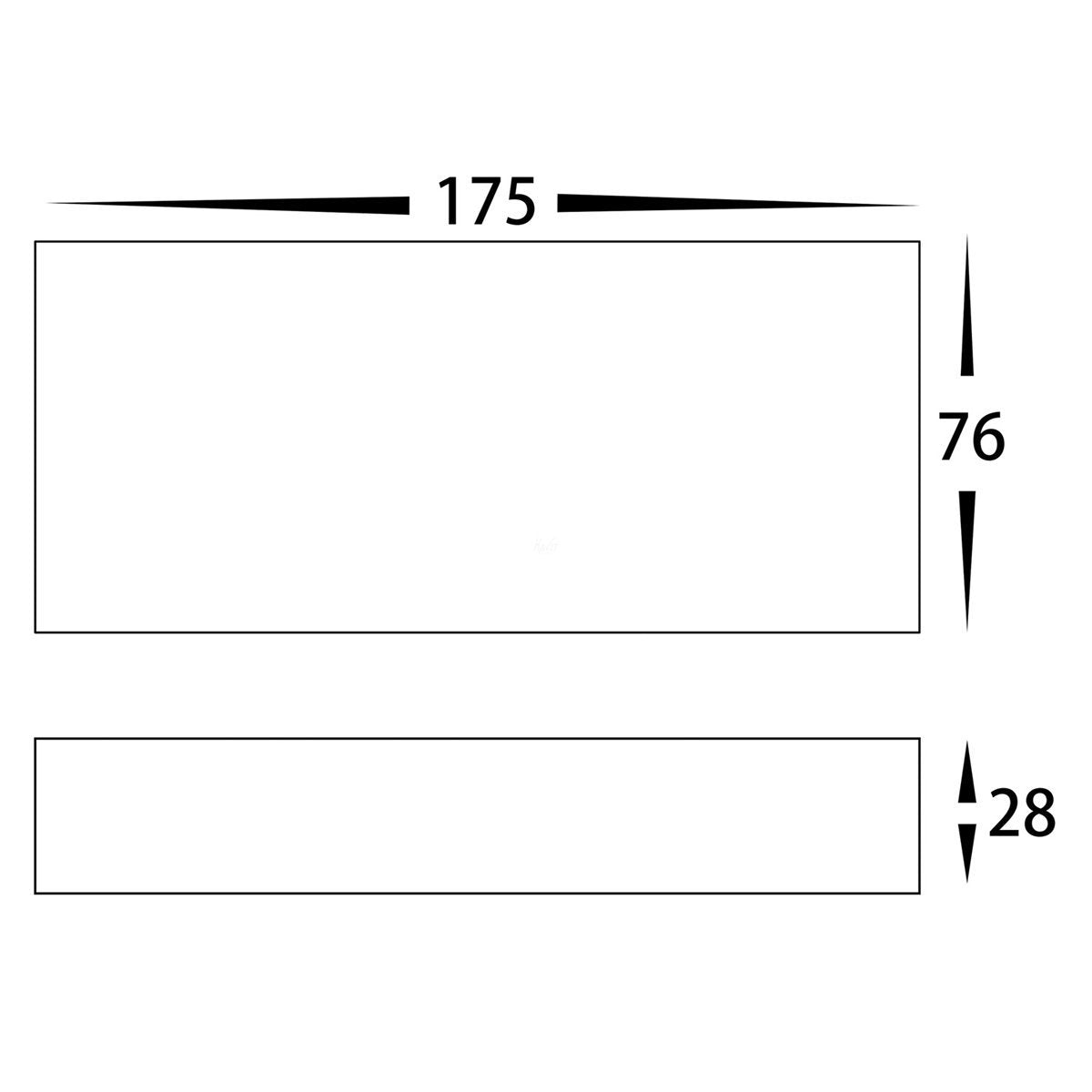 HV3647T-BLK Dimensions