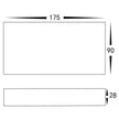 HV3648T-WHT - Essil White Up & Down LED Wall Light