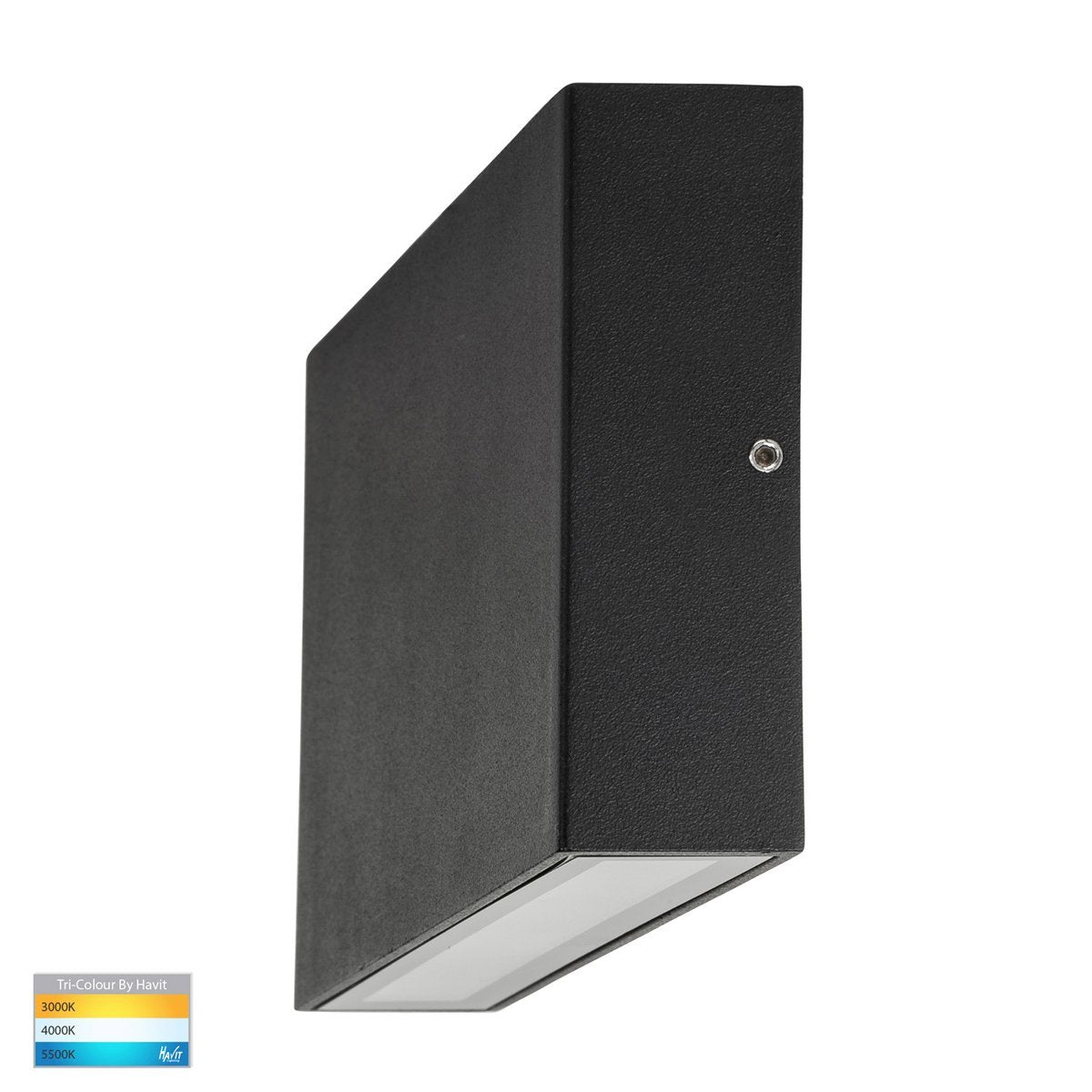 Essil 2 x 5w Tri-Color LED Black Up and Down Wall Light