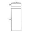HV3649T-BLK - Essil Black Up & Down LED Wall Light