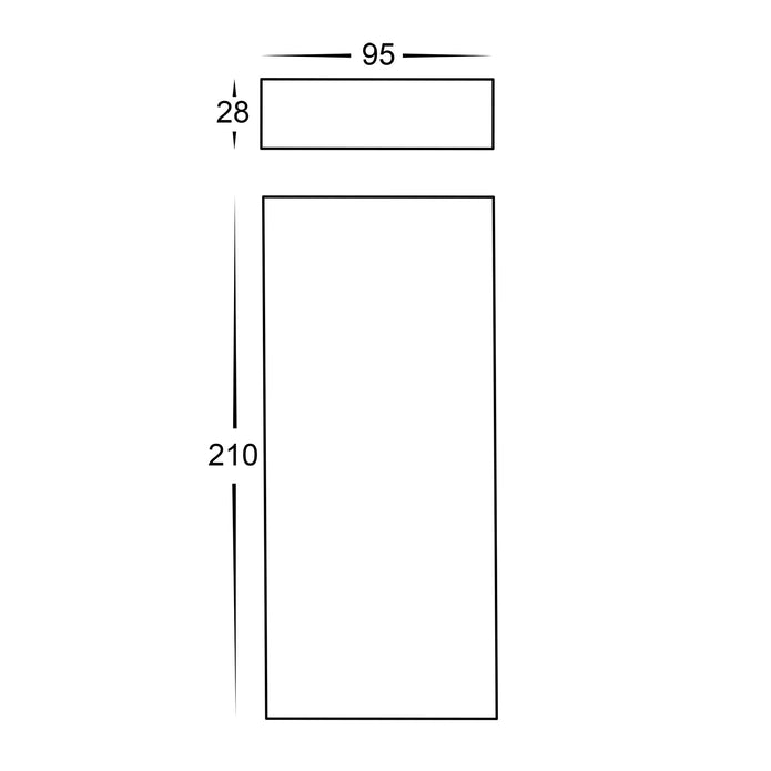HV3649T-WHT - Essil White Up & Down LED Wall Light