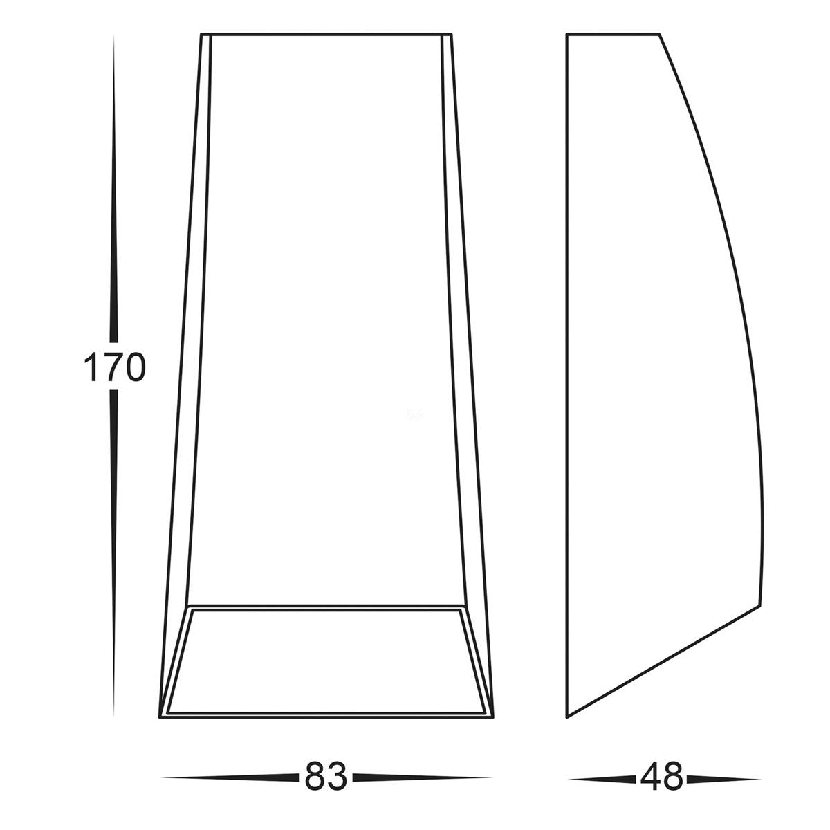 HV3651 Dimensions