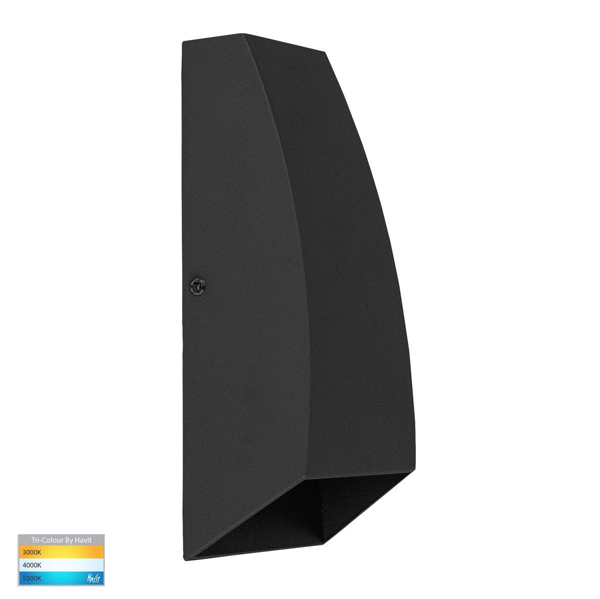 Cono 2 x 3w Tri-Color LED Black Up and Down Wall Light