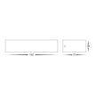 HV3654T-BLK - Siena Black LED Uplighter Wall Light