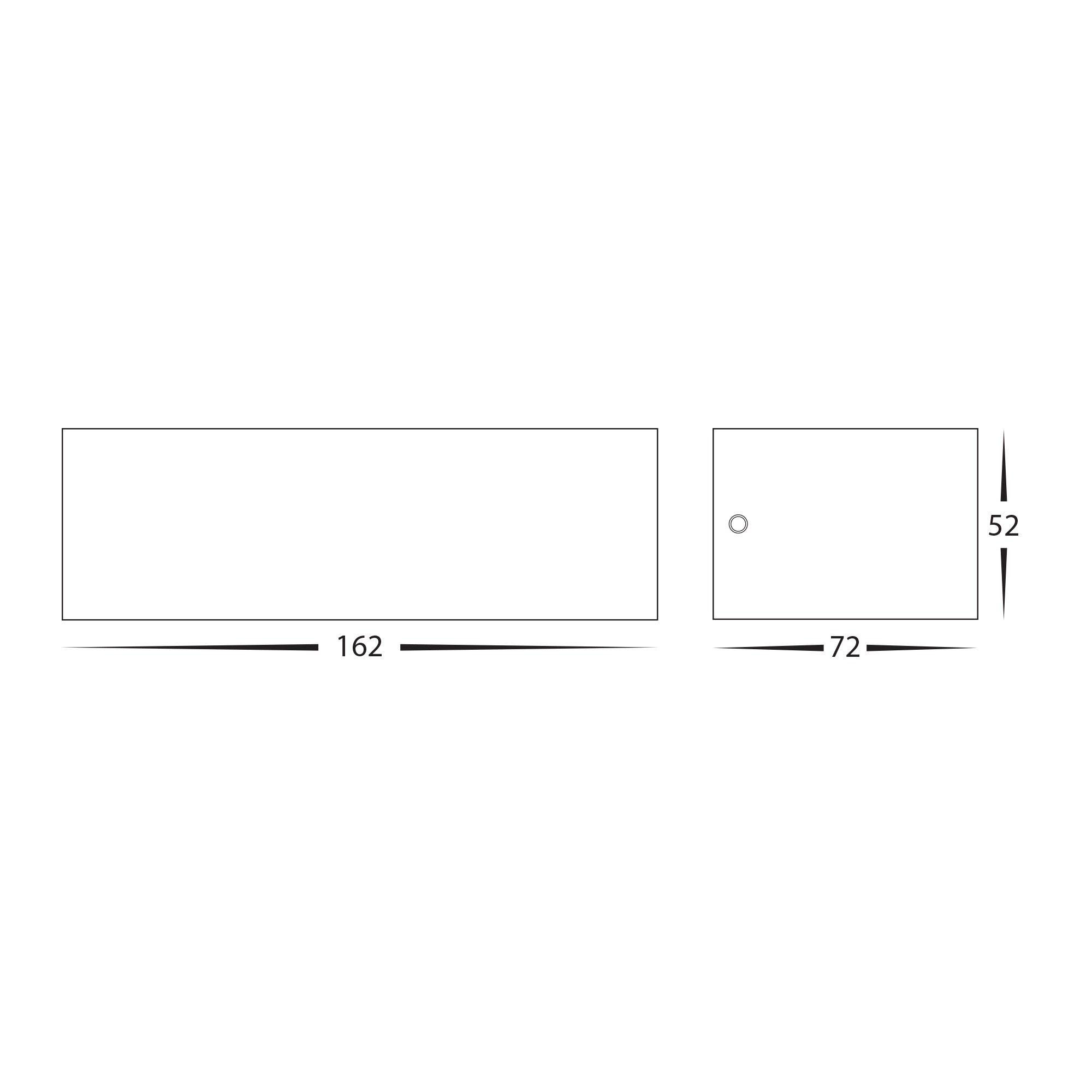 HV3655T-BLK - Siena Black LED Up & Down Wall Light