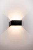 HV36582T-BLK-SQ - Versa Black Square Up & Down Wall Light