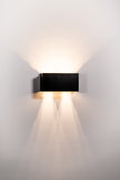 HV36582T-BLK-SQ - Versa Black Square Up & Down Wall Light