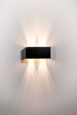 HV36582T-BLK-SQ - Versa Black Square Up & Down Wall Light
